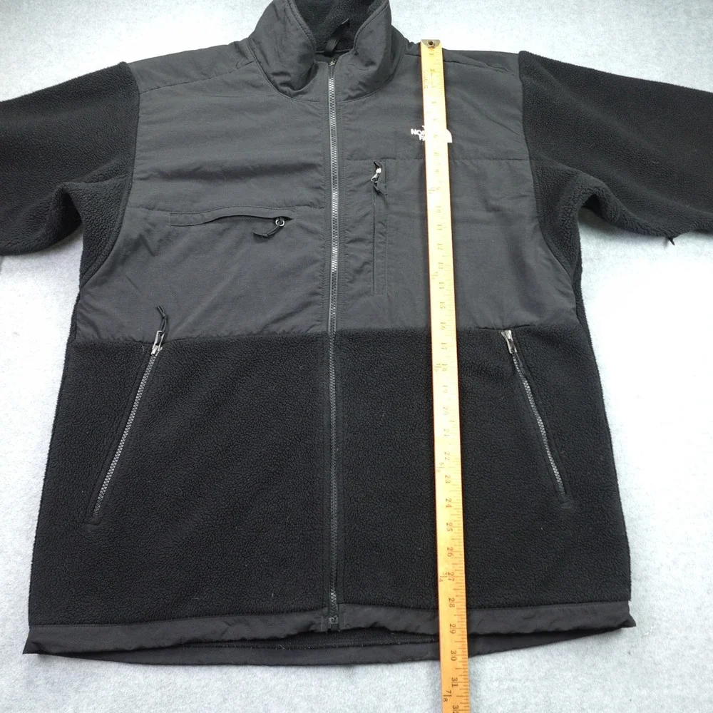 The North‎ Face Jacket Mens XL Black Polartec Denali Fleece Full Zip T201 Hiking